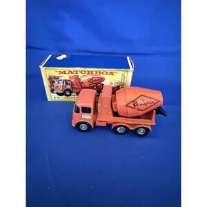 Matchbox Lesney King Size K-13 Ready Mix Concrete Truck w/Box Rotating drum